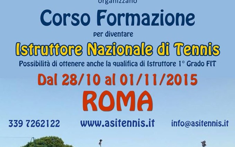 Corso di Formazione per Istruttore di Tennis a ROMA