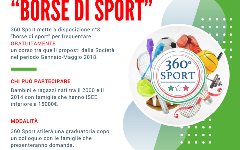 “Borse di Sport”: un’opportunità innovativa offerta da 360 Sport