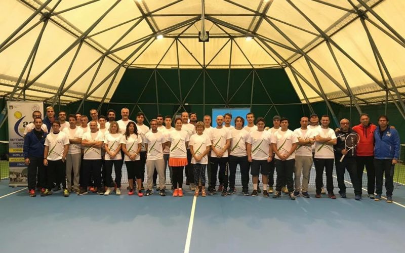 Da tutta Italia per partecipare ai corsi di 360 Sport dedicati ai futuri istruttori di tennis